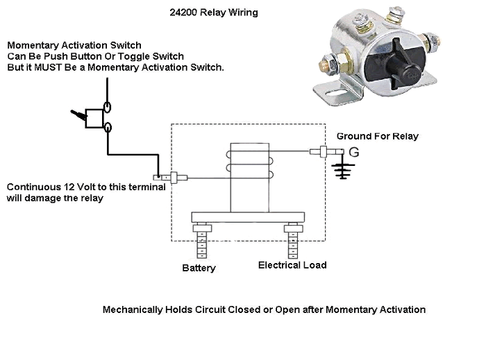 battery isolator relay constant duty