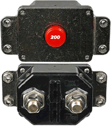 Klixon 7855-6 Series Circuit Breaker Manual Reset Circuit Breaker 200 Amp 