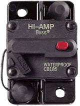 Click Here To View A Line Drawing of the CB185-50/150 HI-AMP Circuit Breakers.